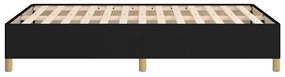 vidaXL Πλαίσιο Κρεβατιού χωρίς στρώμα Μαύρο 120x190 εκ. Υφασμάτινο