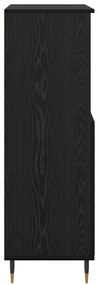 vidaXL Highboard Μαύρο 60 x 36 x 110 εκ. Επεξεργασμένο ξύλο