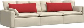 vidaXL Μαξιλάρι Καναπέ 2 pcs Κόκκινο 120 x 40 cm ύφασμα