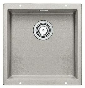 Blanco Subline-U 400-U Pearl Grey SILGRANIT™ PuraDur™ Γρανιτένιος Νεροχύτης Υποκαθήμενος με 1 Γούρνα 43x46 cm