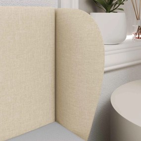 vidaXL Αυτί Κεφαλής Κρεμ 40 x 23 x 6 εκ ύφασμα