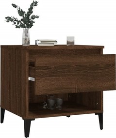 vidaXL Βοηθητικό Τραπέζι Καφέ Δρυς 50x46x50 εκ. Επεξεργασμένο Ξύλο