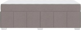 vidaXL Σκελετός Κρεβατιού Taupe 120 x 190 cm ύφασμα