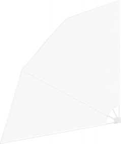 vidaXL Αδιάφανο σκίαστρο μπαλκονιού Λευκό 210 x 210 cm Πολυεστέρας