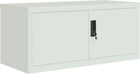 vidaXL Αρχειοθήκη Αν. Γκρι 90 x 40 x 130 εκ. Ατσάλινη
