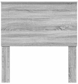 vidaXL Κεφαλάρι Γκρίζο Σονομα 75 cm Επεξεργασμένο ξύλο