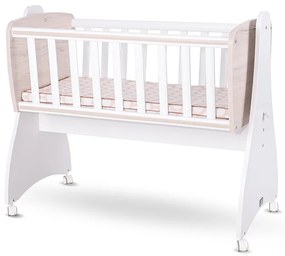 Βρεφικό  Λίκνο + Κούνια  FIRST DREAMS  White + Light Oak  10150550045  Lorelli