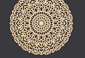 Σετ των 2 Intra απο ξύλο plywood 3mm-4mm πάχος 3D Mandala για Cricut Δίασταση 30x30 cm INTRAFABR-86059662
