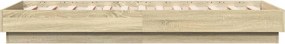 vidaXL Πλαίσιο Κρεβ. Χωρ. Στρώμα Sonoma Δρυς 90 x 190 εκ. Επεξ. Ξύλο