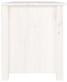 vidaXL Παπουτσοθήκη Λευκή 70 x 38 x 45,5 εκ. από Μασίφ Ξύλο Πεύκου
