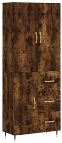 vidaXL Ντουλάπι Καπνιστή Δρυς 69,5x34x180 εκ. από Επεξεργασμένο Ξύλο