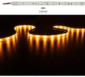 Adeleq Ταινία Led 5 Μέτρα 12Vdc 7.2W Και 30Led Ανά Μέτρο Ip54 Πορτοκαλί 30-3412213