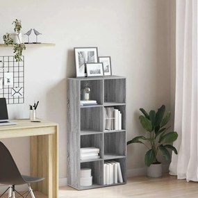 vidaXL Βιβλιοθήκη/Βοηθητικό Ντουλάπι Γκρι sonoma 66x30x130εκ Επεξ Ξύλο