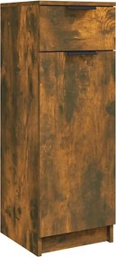 vidaXL Ντουλάπι Μπάνιου Καπνιστή Δρυς 32x34x90 εκ. Επεξεργασμένο Ξύλο