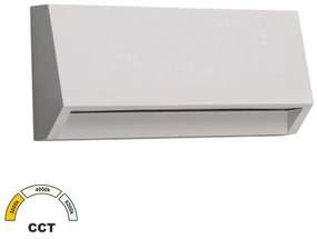 Adeleq Φωτιστικό LED PC Επίτοιχο Εμμέσου Φωτισμού Κυρτό Ορθογώνιο 3W CCT IP65 Λευκό 3-97708