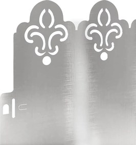 vidaXL Περιγράμματα γκαζόν 10 pcs Ασημί 103 x 0,05 x 22 εκ