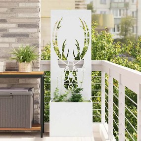 vidaXL Οθόνη Ιδιωτικότητας Κήπου Animal Print Λευκό 50 x 150 cm