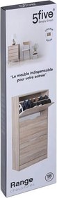 ΠΑΠΟΥΤΣΟΘΉΚΕΣ WOOD SHOE RACK 3DRW NAT 18P FIVE 160392D