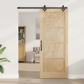 vidaXL Συρόμενη Πόρτα ORKDAL 86 x 211 cm Επεξεργασμένο Ξύλο Φυσικό