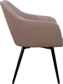 ΠΟΛΥΘΡΟΝΑΚΙ CHARLES HM8522.07 ΜΕ ΥΦΑΣΜΑ ΜΠΕΖ &amp; PU ΜΠΕΖ 57x63x83Υ εκ.