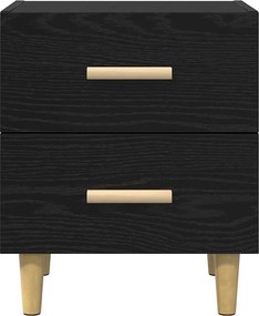 vidaXL Ντουλάπι κρεβατιού Μαύρη Οξυά 40 x 35 x 47.5cm
