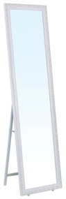 MIRROR Καθρέπτης Δαπέδου Τοίχου Ξύλινος Antique White 39x2,5x148cm Ε7185,1