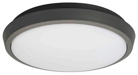 Πλαφονιέρα IP54 D220xH55mm Led 10w 100lm Dark Grey Viokef Tibuok 4197600