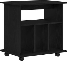 vidaXL Κινητό Ντουλάπι 60 x 45 x 55 εκ. Επεξεργασμένο Ξύλο Μαύρη Οξυά