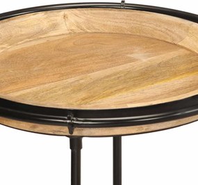 vidaXL σετ τραπεζιών 2 τεμαχίων από μασίφ ξύλο Mango