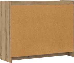 vidaXL Πλαϊνό γραφείο Artisan Oak 98,5 x 33 x 80 εκ Επεξεργασμένο Ξύλο