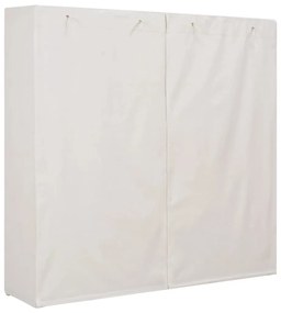 Ντουλάπα Λευκή 173 x 40 x 170 εκ. Υφασμάτινη - Λευκό