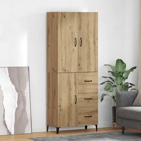 VidaXL Highboard Artisan Oak 69,5 x 34 x 180 εκ. Επεξεργασμένο Ξύλο