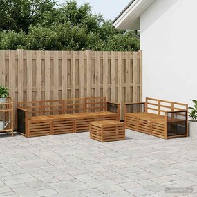 vidaXL Σετ Καναπέ 8 pcs Στερεό Ξύλο Ακακίας