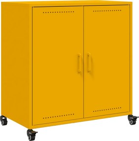 vidaXL Ντουλάπι Μουσταρδί 68x39x72 εκ. από Ατσάλι