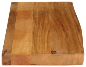 vidaXL Επιφάνεια Τραπεζιού 90x20x3,8 εκ. Live Edge Μασίφ Ξύλο Μάνγκο