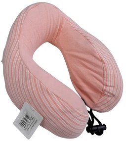 Μαξιλάρι αυχένα ταξιδίου - Memory Foam - 71894 - Pink