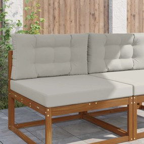 vidaXL Μαξιλάρι Καναπέ Εξωτερικού Χώρου 2 pcs Γκρι Πολυεστέρας