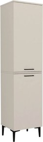 Ντουλάπι με καλάθι απλύτων Singa Megapap χρώμα sandstone 45x40x180εκ.
