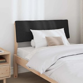 vidaXL Ταπετσαρισμένο κεφαλάρι Μαύρο 90 cm Στερεά ξυλεία πεύκου