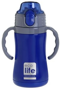 Ecolife Θερμός Παιδικός Kids Thermos Blue 300ml Navy Blue 33-BO-2990