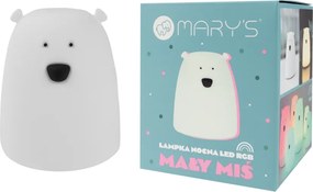 Παιδικό Φωτιστικό Νυκτός Αρκουδάκι Λευκό RGB