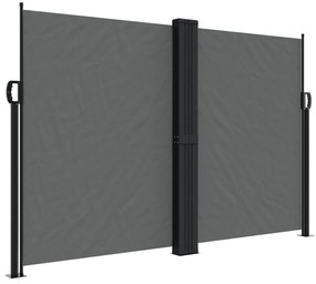 vidaXL Σκίαστρο Πλαϊνό Συρόμενο Ανθρακί 160 x 600 εκ.
