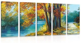 5 μέρη εικονίζονται βαμμένα δέντρα σε χρώματα του φθινοπώρου - 100x50