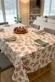 Stewehome τραπεζομάντηλο από 100% βαμβάκι με σχέδιο κόκινα 75x75 cm