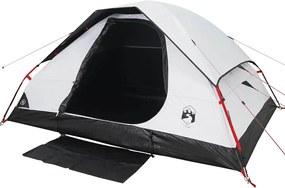 vidaXL Σκηνή Οικογενειακή 6 Ατόμων Αδιάβροχη Λευκή Ύφασμα Συσκότισης