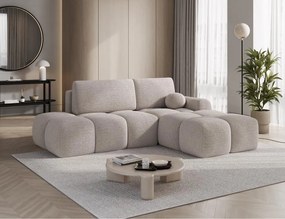 Γωνιακός Καναπές Vitalo-Μπεζ-Δεξιά