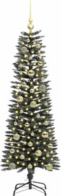 vidaXL Τεχνητό Χριστουγεννιάτικο Δέντρο με 150 LED Πράσινο 150 cm