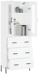 vidaXL Ντουλάπι Λευκό 69,5x34x180 εκ. από Επεξεργασμένο Ξύλο