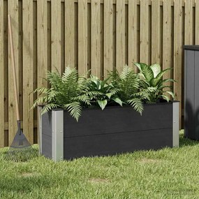 VidaXL Υπερυψωμένη Ζαρντινιέρα Μαύρο 100 x 30 x 36 cm