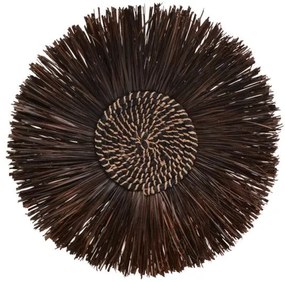 Διακοσμητικό τοίχου Valene Inart seagrass σε σκούρο καφέ Φ60x8εκ 339-000040 339-000040 Καφέ